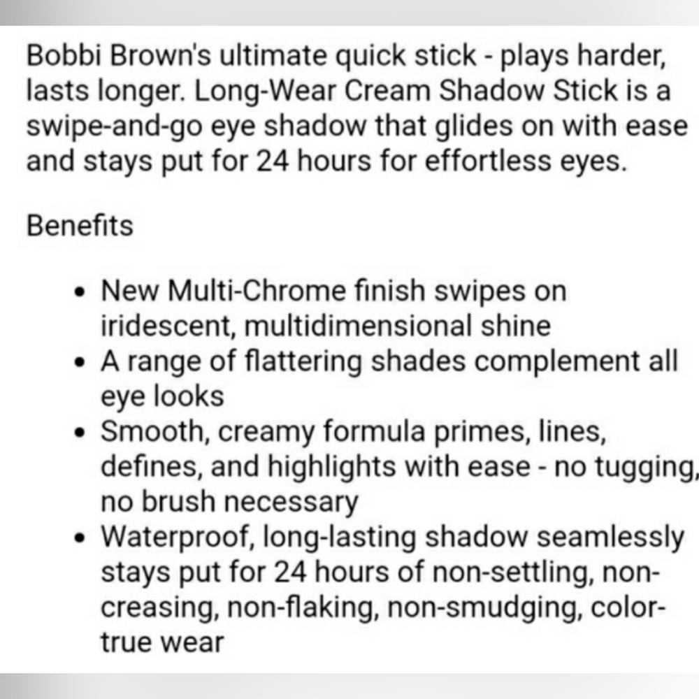 BOBBI BROWN LONG-WEAR WATERPROOF CREAM SHADOW STICK IN GOLDEN PINK. - Picture 9 of 11